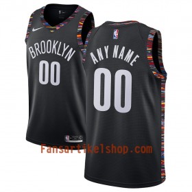 Brooklyn Nets Trikot Benutzerdefinierte 2018-19 Nike City Edition Schwarz Swingman - Herren